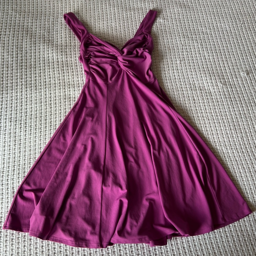 Moda International flowy magenta dress size xs